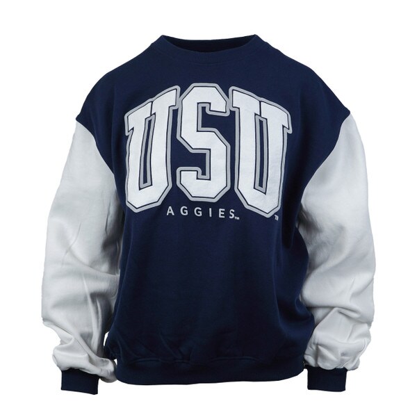 Women's Varsity Puff Ink USU Crew Sweatshirt